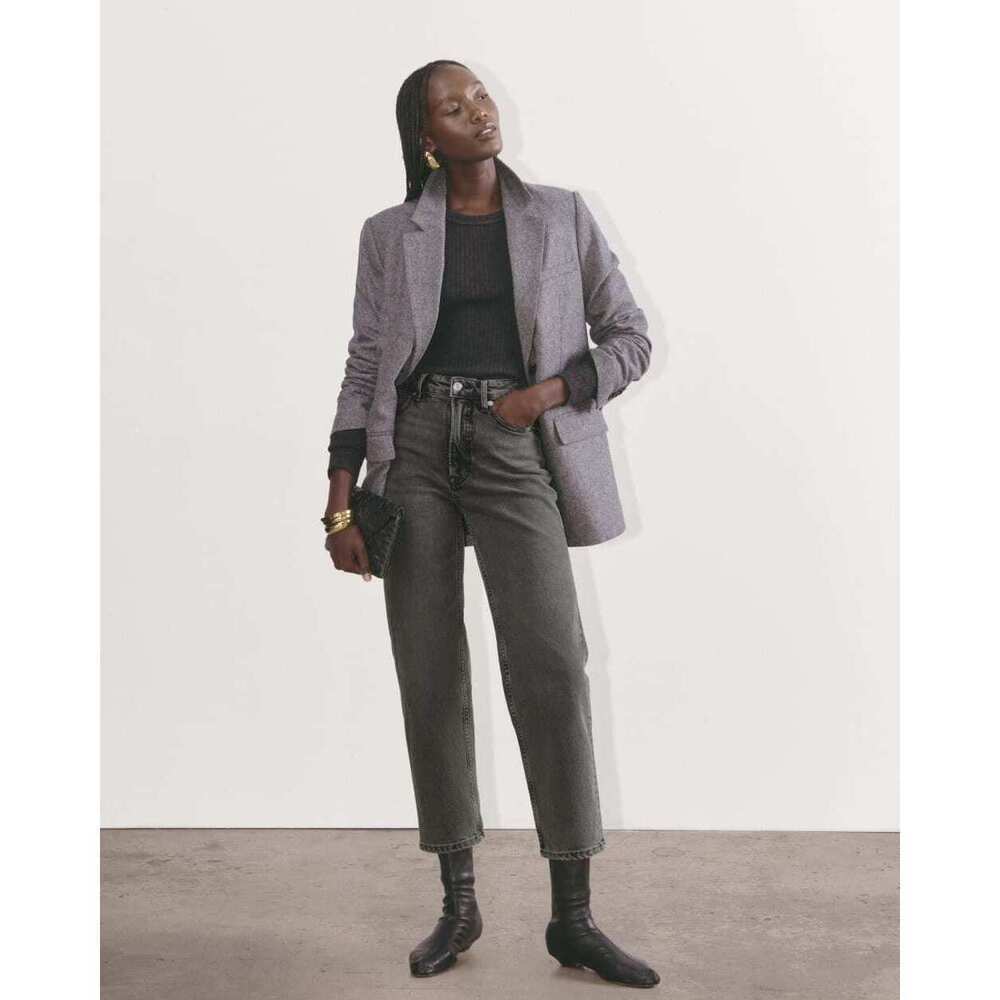 Everlane Women's Way-High® Hourglass Jean in Washed Black, Size 30, Cotton/Denim